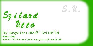 szilard utto business card
